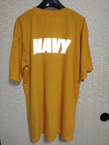 (4709) US.NAVY 트레이닝 티셔츠 L 미군 실물 방출품 유즈드