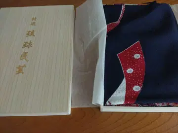 류큐 민속 보자기 오동나무 상자형 자인