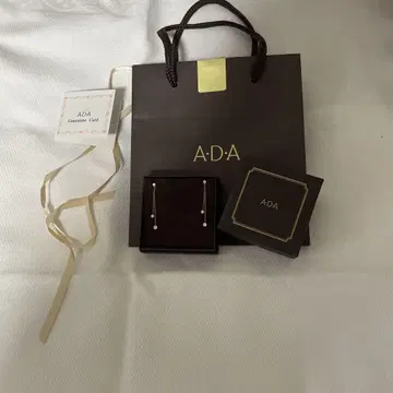ADA 드롭 귀걸이, 크리스탈 포함, 상자, 쇼핑백 포함.