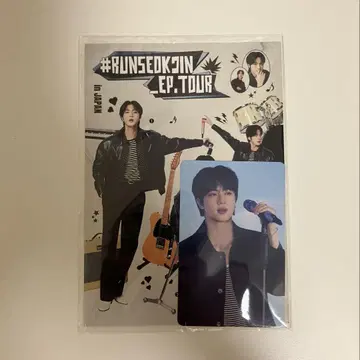 BTS JIN 진 라이브 뷰 특전 포스카 트레이딩 카드