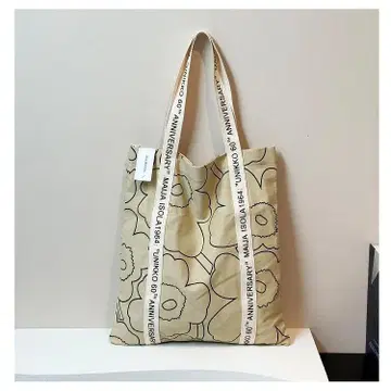 MARIMEKKO 마리메꼬 백 토트백 여성용 꽃무늬 코튼