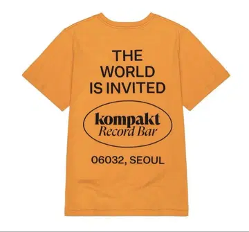 새상품 kompakt record bar 티셔츠 컴팩트 레코드 바