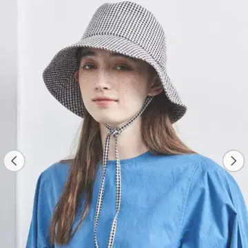 UNITED ARROWS 깅엄 체크 햇