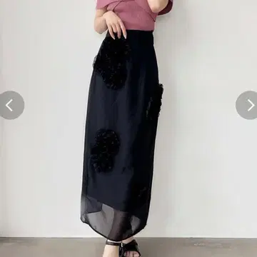 리젝시 시어 레이어드 모티브 스커트