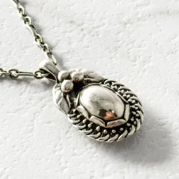 GEORG JENSEN 1992 이어 펜던트 실버 목걸이 925