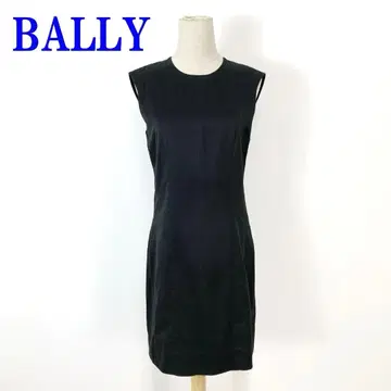 BALLY 발리 슬리브리스 원피스 블랙 면 100% 36 C3807