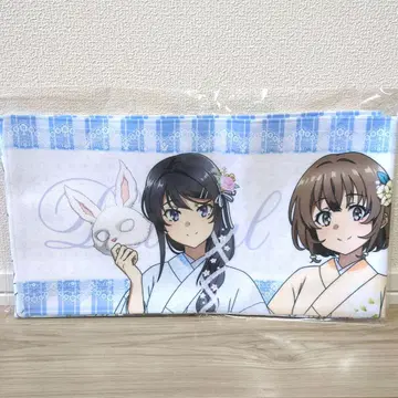 청춘 돼지 시리즈 사쿠라지마 마이 머플러 타월 파랑 돼지 빅 카메라