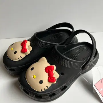 헬로키티 일광화상 시리즈 크로그 샌들 블랙 LL