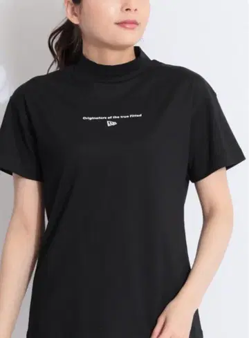 뉴에라 [흡한속건] 모크넥 반팔 티셔츠 (블랙)