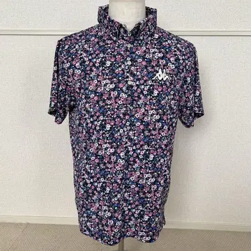 Kappa 카파 폴로 셔츠 꽃무늬 골프웨어 반팔 올 패턴 LL
