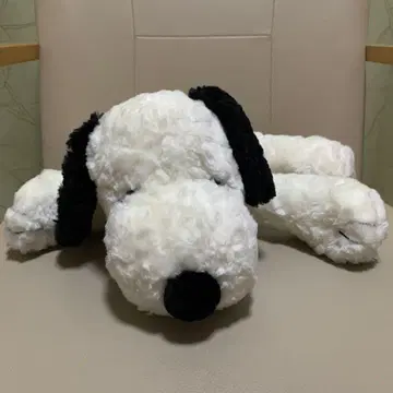 희귀  요시토쿠 스누피 쿠타쿠타 봉제 인형 L 사이즈