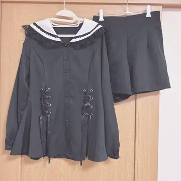 MARS 셋업 지뢰 양산형 블랙 긴팔