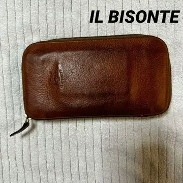 L BISONTE (일 비손테) 롱 지갑 장지갑 브라운