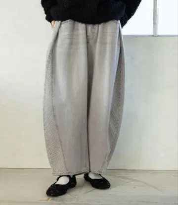 니코앤드 [NKJ 2025SS] 벨트 배럴 데님
