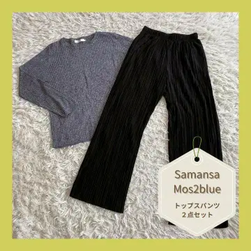 Samansa Mos2blue 상의와 팬츠 세트