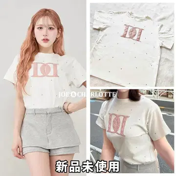 다리치 darich 퀼팅 아플리케 비쥬 티셔츠 화이트