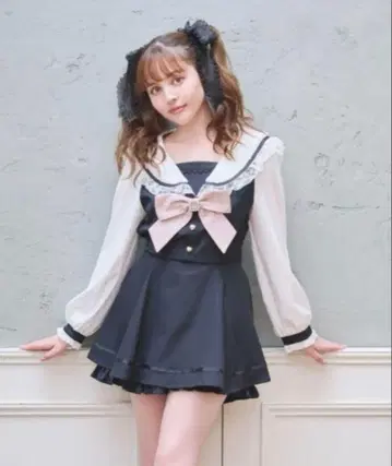 LIZLISA 세일러 카라 셋업