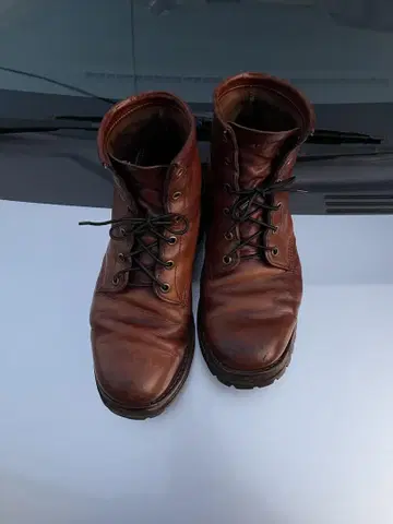 8월 9일까지 최종 가격 인하 치페와 브라운 가죽 워크 부츠