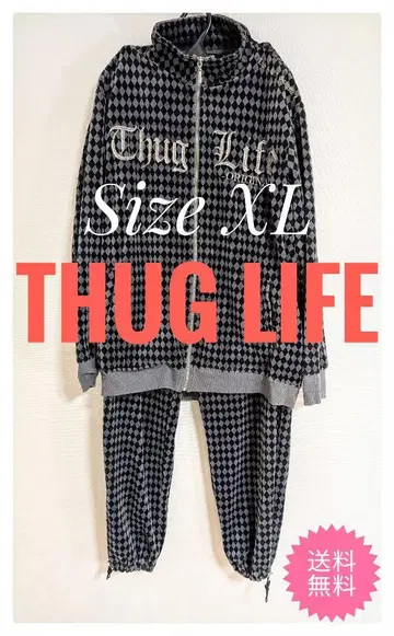THUG LIFE 벨로아 셋업 저리 Size XL