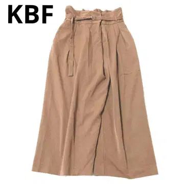 KBF 캐주얼 팬츠 와이드 루즈핏 하이웨스트 벨트 포함
