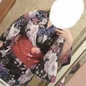 유카타 여성용 귀여운 성숙한 세퍼레이트 투피스 입기 쉬운 시마무라