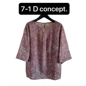 7-1concept. 블라우스 티셔츠 페이즐리
