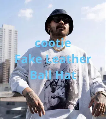 2회 도착 cootie 쿠티 Fake Leather Ball Hat