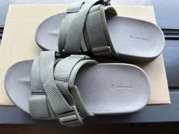 새상품 스노우피크 크런치 2 샌들 23cm 카키 Snow peak