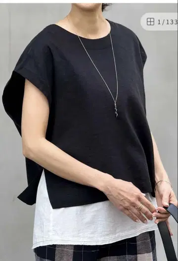 비어즐리 beardsley 린넨 숏 베스트