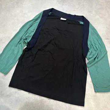 DRIES VAN NOTEN 드리스반노튼 절개 8부 길이 티셔츠