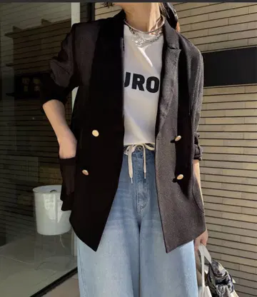 DOUDOU 메쉬 더블 자켓 (택 포함)