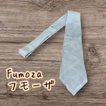 Fumoza Fumoza 메쉬 실버 실크 넥타이