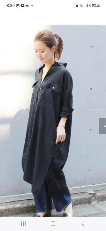 저널 스탠다드 리룸 텐셀 론 셔츠 원피스