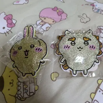 치이카와 토끼 시사 큐빅 키링 2개