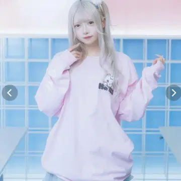 Hauls 1st 아루키 롱 T 셔츠 핑크 하루즈 롱 T 셔츠