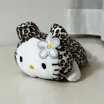 '02 헬로키티 레오파드 무늬 소품함 약 20cm