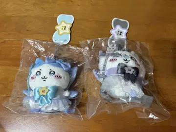 마지카루 치이카와 키링 세트 하치와레&모몽가