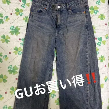 지유 빈티지 가공 데님