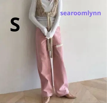 컨디션 최상 시루무린 컷오프 밀리터리 팬츠 S 핑크 여름