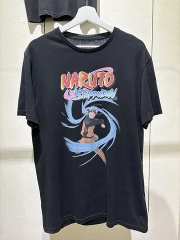 NARUTO Shippuden 그래픽 티셔츠 블랙