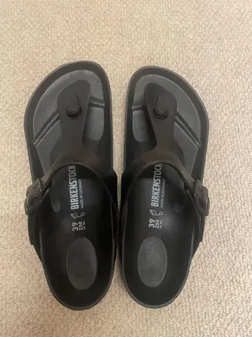 BIRKENSTOCK 블랙 39 Gizeh EVA