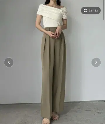 Louere 투 턱 슬랙스 MT 사이즈