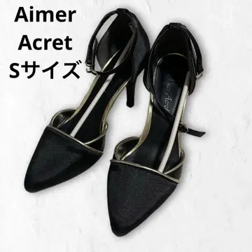 Aimer Acret 샌들 블랙 힐 블랙 에메에크레 결혼식