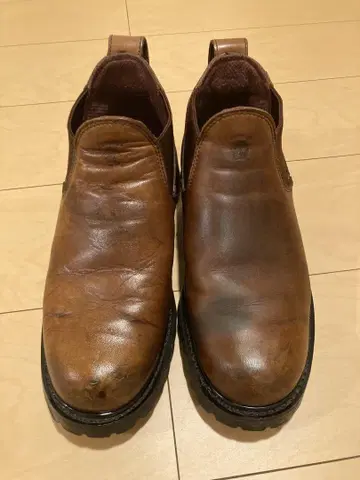 치페와 사이드 고어 부츠 가죽 브라운 9EE 27cm