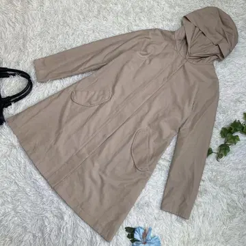 새상품급 언타이틀 스프링 코트 베이지 코튼 나일론 2 M