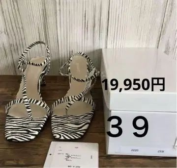 신상품 nouer 누에르 스콧 클럽 야마다야 샌들 지브라 패턴 39
