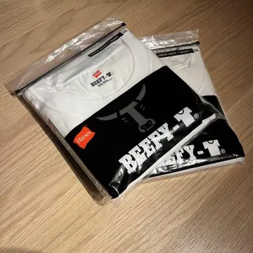 Hanes BEEFY-T 화이트 티셔츠 2장 세트