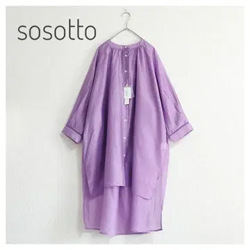 택 포함 새상품 sosotto 코튼 시어 론 튜닉 원피스