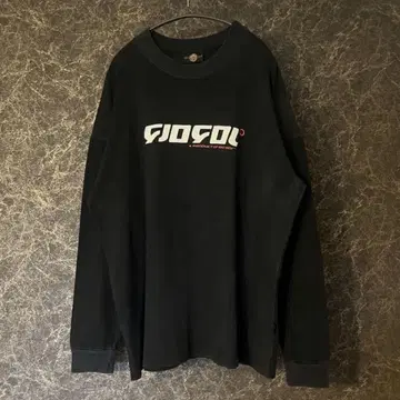 90년대 giogoi 롱 T 셔츠 테크노 레이브 이시노 탁구