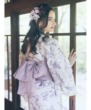 미개봉 Maison de FLEUR 무게 리본 유카타